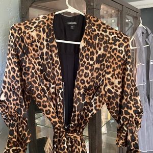 Leopard print express dress
